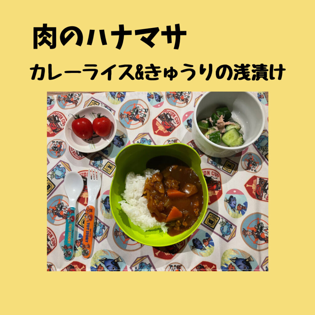 肉のハナマサ購入品で作るごはんメニュー（カレーライス&きゅうりの浅漬け） – ツキまる日記